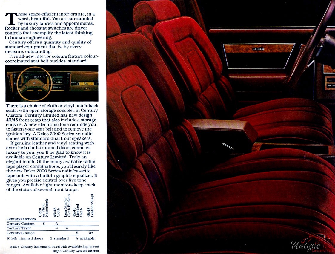 1983 Buick Century Canadian Brochure Page 1